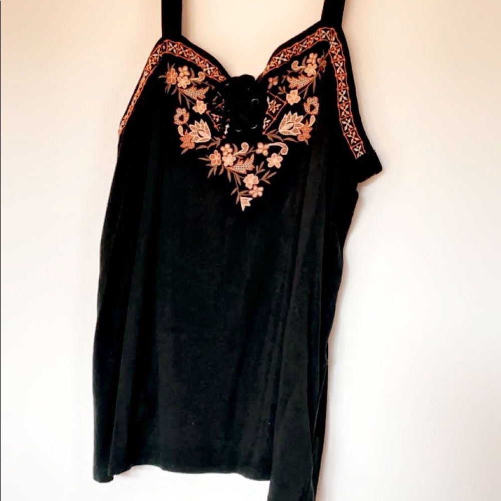 Bohemian floral tank top